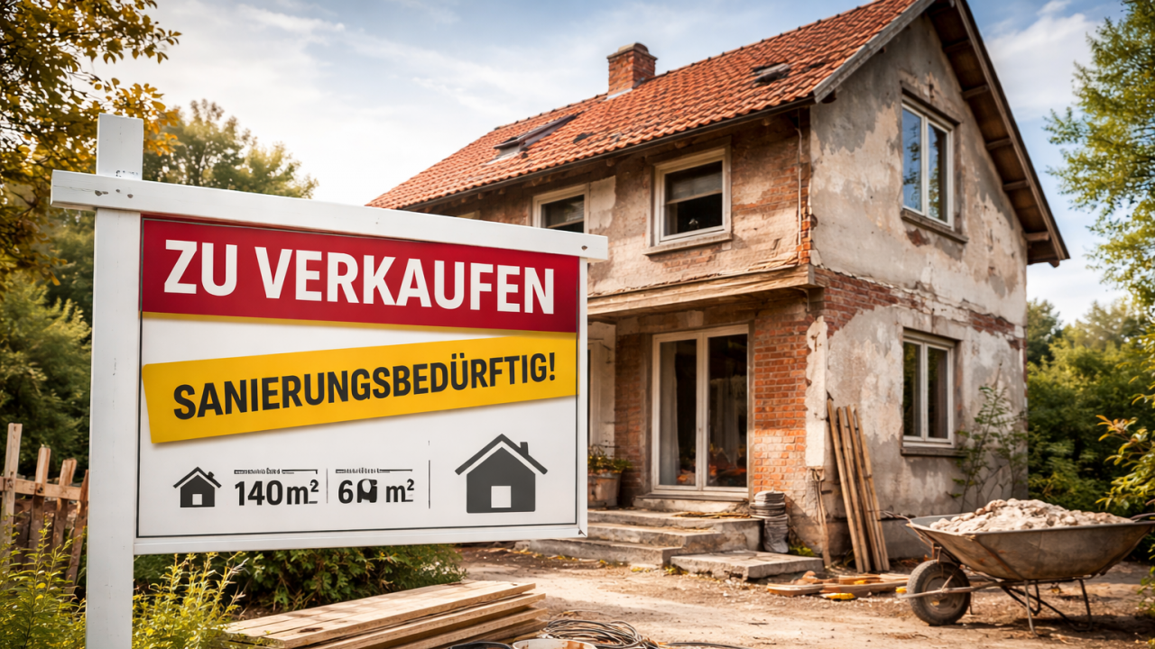 Foto Viele Eigentümer stehen irgendwann vor der gleichen Frage: Soll ich meine Immobilie im aktuellen Zustand verkaufen oder vorher noch investieren? Gerade bei älteren Häusern in Baden-Baden, Rastatt, Gaggenau oder Karlsruhe ist diese Entscheidung alles andere als einfach.<br><br>Denn auf den ersten Blick wirkt es logisch, vor dem Verkauf noch zu sanieren. Ein modernes Bad, neue Fenster oder eine effiziente Heizung – all das scheint den Wert der Immobilie zu steigern. In der Praxis zeigt sich jedoch oft ein anderes Bild.<br><br>Der Immobilienmarkt funktioniert nicht rein logisch, sondern basiert auf Wahrnehmung, Zielgruppen und wirtschaftlicher Einschätzung. Genau hier liegt der entscheidende Punkt: Nicht jede Investition führt automatisch zu einem höheren Verkaufspreis – und nicht jede sanierungsbedürftige Immobilie ist ein Nachteil.