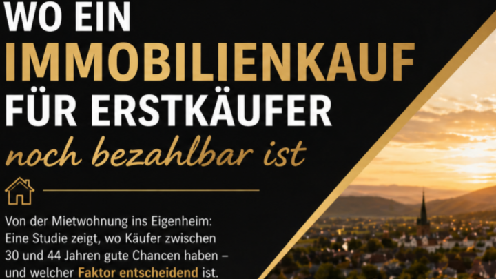 Foto Von der Mietwohnung ins Eigenheim: Eine aktuelle Studie zeigt, wo Käufer zwischen 30 und 44 Jahren trotz hoher Preise noch realistische Chancen haben – und welcher Faktor dabei entscheidend ist.<br><br>Einleitung: Der Traum vom Eigenheim unter Druck<br><br>Der Wunsch nach den eigenen vier Wänden ist in Deutschland ungebrochen. Für viele Menschen bedeutet Wohneigentum Sicherheit, Unabhängigkeit und eine wichtige Säule der Altersvorsorge. Besonders für die Altersgruppe zwischen 30 und 44 Jahren stellt der Immobilienkauf oft einen zentralen Lebensschritt dar: Familiengründung, berufliche Stabilität und langfristige Planung fallen häufig in diese Phase.<br><br>Doch die Realität hat sich in den vergangenen Jahren deutlich verändert. Steigende Immobilienpreise, höhere Baukosten und vor allem gestiegene Zinsen haben den Zugang zum Eigentum erheblich erschwert. Während noch vor wenigen Jahren günstige Finanzierungen den Kauf erleichterten, müssen Erstkäufer heute deutlich genauer rechnen.<br><br>Trotzdem gibt es gute Nachrichten: Der Immobilienkauf ist nicht überall gleichermaßen schwierig. Eine differenzierte Betrachtung zeigt, dass es weiterhin Regionen gibt, in denen Wohneigentum für Erstkäufer erreichbar bleibt. Entscheidend ist dabei nicht nur der Kaufpreis – sondern ein ganz bestimmter Faktor, der oft unterschätzt wird. Foto Von der Mietwohnung ins Eigenheim: Eine aktuelle Studie zeigt, wo Käufer zwischen 30 und 44 Jahren trotz hoher Preise noch realistische Chancen haben – und welcher Faktor dabei entscheidend ist.<br><br>Einleitung: Der Traum vom Eigenheim unter Druck<br><br>Der Wunsch nach den eigenen vier Wänden ist in Deutschland ungebrochen. Für viele Menschen bedeutet Wohneigentum Sicherheit, Unabhängigkeit und eine wichtige Säule der Altersvorsorge. Besonders für die Altersgruppe zwischen 30 und 44 Jahren stellt der Immobilienkauf oft einen zentralen Lebensschritt dar: Familiengründung, berufliche Stabilität und langfristige Planung fallen häufig in diese Phase.<br><br>Doch die Realität hat sich in den vergangenen Jahren deutlich verändert. Steigende Immobilienpreise, höhere Baukosten und vor allem gestiegene Zinsen haben den Zugang zum Eigentum erheblich erschwert. Während noch vor wenigen Jahren günstige Finanzierungen den Kauf erleichterten, müssen Erstkäufer heute deutlich genauer rechnen.<br><br>Trotzdem gibt es gute Nachrichten: Der Immobilienkauf ist nicht überall gleichermaßen schwierig. Eine differenzierte Betrachtung zeigt, dass es weiterhin Regionen gibt, in denen Wohneigentum für Erstkäufer erreichbar bleibt. Entscheidend ist dabei nicht nur der Kaufpreis – sondern ein ganz bestimmter Faktor, der oft unterschätzt wird.