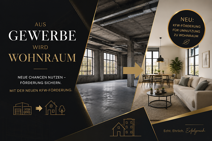 Foto Der Wohnraum in Deutschland bleibt knapp – auch in unserer Region rund um Baden-Baden, Rastatt, Gaggenau, Bühl, Achern und Karlsruhe. Gleichzeitig sehen wir als regional verwurzelter Immobilienmakler in Baden-Baden immer häufiger leerstehende Gewerbeimmobilien: ehemalige Restaurants, Büroflächen, Ladenlokale, Pensionen oder kleinere Hotels, für die sich kein nachhaltiges Nutzungskonzept mehr findet.<br><br>Genau hier setzt das neue Förderprogramm der KfW an. Die Idee: Bestehende Gewerbeimmobilien in Wohnraum umwandeln und so neuen Wohnraum schaffen, statt immer nur auf Neubau zu setzen.<br><br>Auf den ersten Blick klingt das attraktiv. Und ja – in vielen Fällen kann das eine echte Chance sein. Aber wie so oft im Immobilienmarkt steckt die Wahrheit im Detail. Foto Der Wohnraum in Deutschland bleibt knapp – auch in unserer Region rund um Baden-Baden, Rastatt, Gaggenau, Bühl, Achern und Karlsruhe. Gleichzeitig sehen wir als regional verwurzelter Immobilienmakler in Baden-Baden immer häufiger leerstehende Gewerbeimmobilien: ehemalige Restaurants, Büroflächen, Ladenlokale, Pensionen oder kleinere Hotels, für die sich kein nachhaltiges Nutzungskonzept mehr findet.<br><br>Genau hier setzt das neue Förderprogramm der KfW an. Die Idee: Bestehende Gewerbeimmobilien in Wohnraum umwandeln und so neuen Wohnraum schaffen, statt immer nur auf Neubau zu setzen.<br><br>Auf den ersten Blick klingt das attraktiv. Und ja – in vielen Fällen kann das eine echte Chance sein. Aber wie so oft im Immobilienmarkt steckt die Wahrheit im Detail.