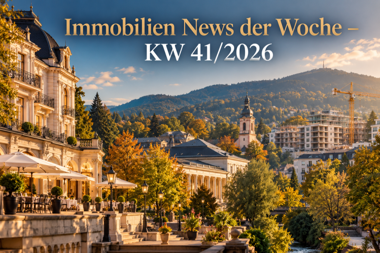 Foto Mehr Tourismus, weniger Neubau: Warum Baden-Badens besondere Mischung den Immobilienmarkt stützen kann<br>Nach Rastatt, Gaggenau und Ettlingen richtet sich unser regionaler Schwerpunkt in dieser Woche wieder auf Baden-Baden. Dabei lohnt es sich, bewusst nicht noch einmal über dieselben Themen der vergangenen Wochen zu schreiben. Immobilienpreise, steigende Bauzinsen und zuletzt die Auswirkungen höherer Energiepreise haben wir bereits ausführlich betrachtet. Seitdem sind andere Entwicklungen stärker in den Vordergrund gerückt: Deutschlands Neubaukrise hält trotz steigender Genehmigungszahlen an, Baden-Württembergs Wirtschaft wächst erstmals nach drei schwierigen Jahren wieder – und Baden-Baden selbst entwickelt sich beim Tourismus deutlich besser als der Landesdurchschnitt.