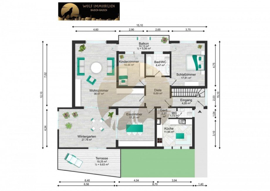haus-kuppenheim-grundriss-eg-wolf-immobilien Zweifamilienhaus Kuppenheim