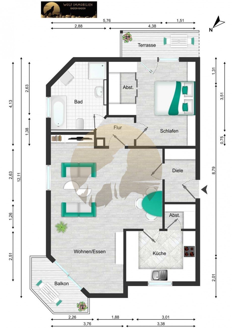 wohnung-malsch-grundriss-wolf-immobilien Wohnung Malsch