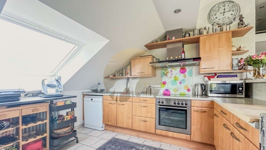 wohnung-rastatt-rheinmuenster-kueche-wolf-immobilien Dachgeschosswohnung Rheinm�nster