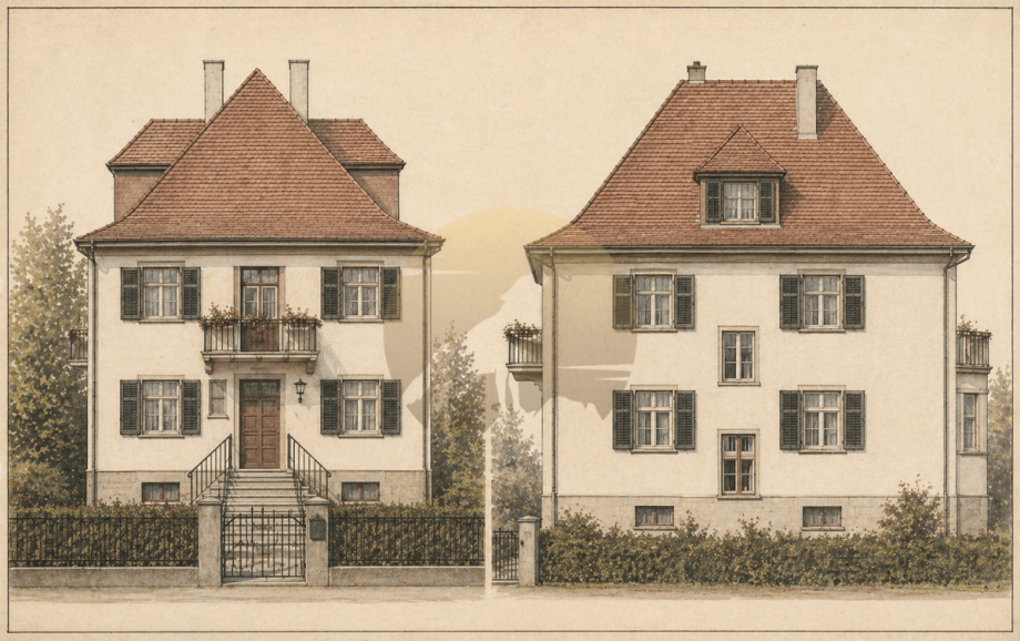 Historische Ansicht Mehrfamilienhaus Gaggenau