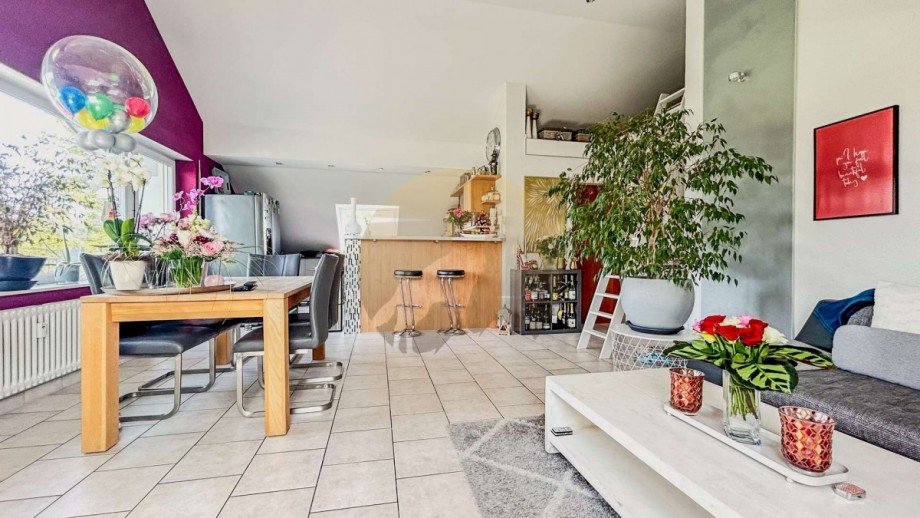 wohnung-rastatt-rheinmuenster-esszimmer-wolf-immobilien Dachgeschosswohnung Rheinm�nster