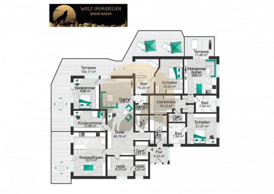 wohnung-baden-baden-grundriss-beide-wohnungen-wolf-immobilien Terrassenwohnung Baden-Baden