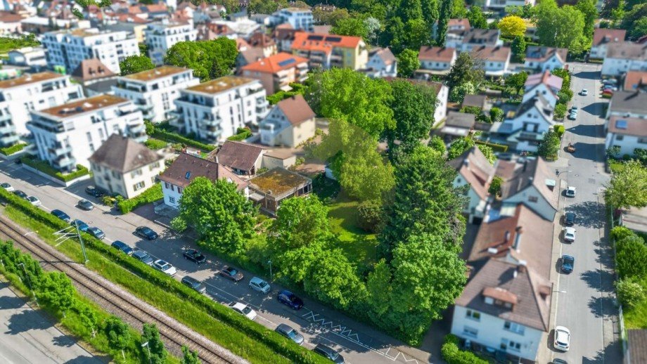Drohnenaufnahme Mehrfamilienhaus Gaggenau