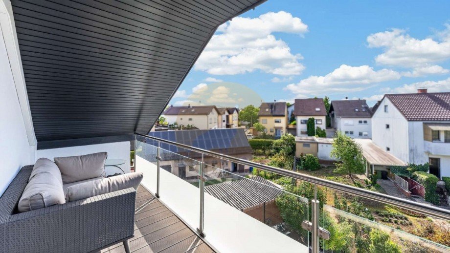 Balkon Dachgeschoss Zweifamilienhaus Rastatt