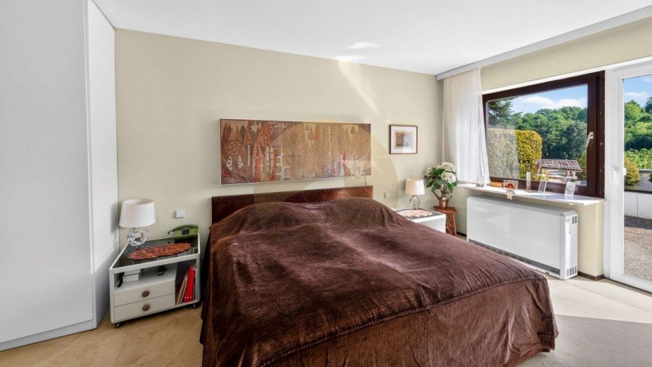 Schlafzimmer Terrassenwohnung Baden-Baden
