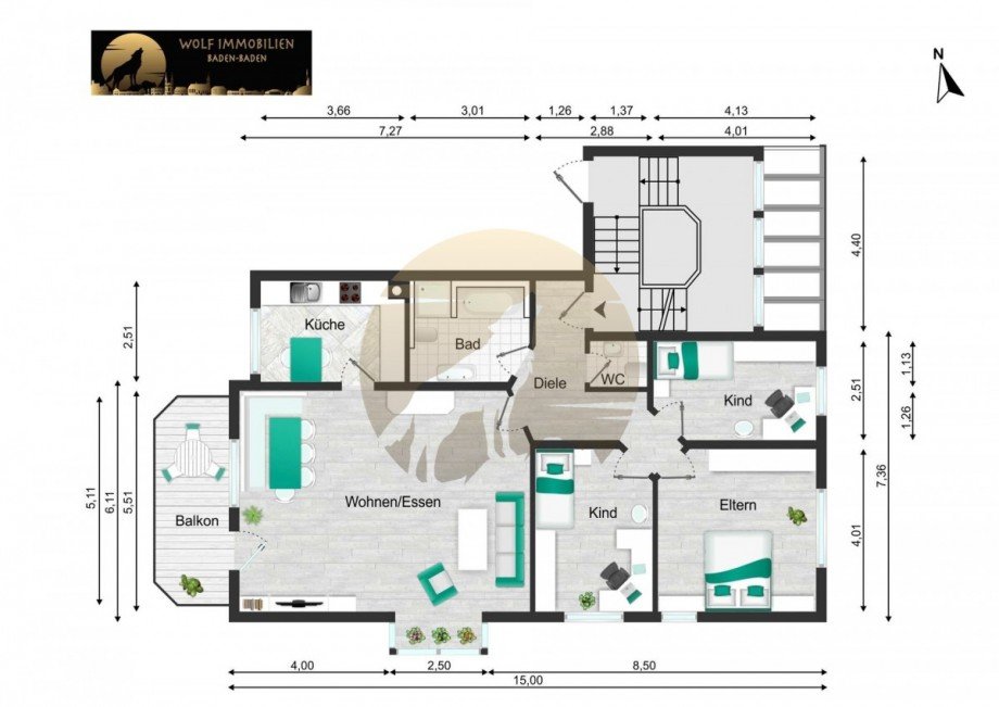 Grundriss-wohnung-offenburg-wolf-immobilien Etagenwohnung Offenburg