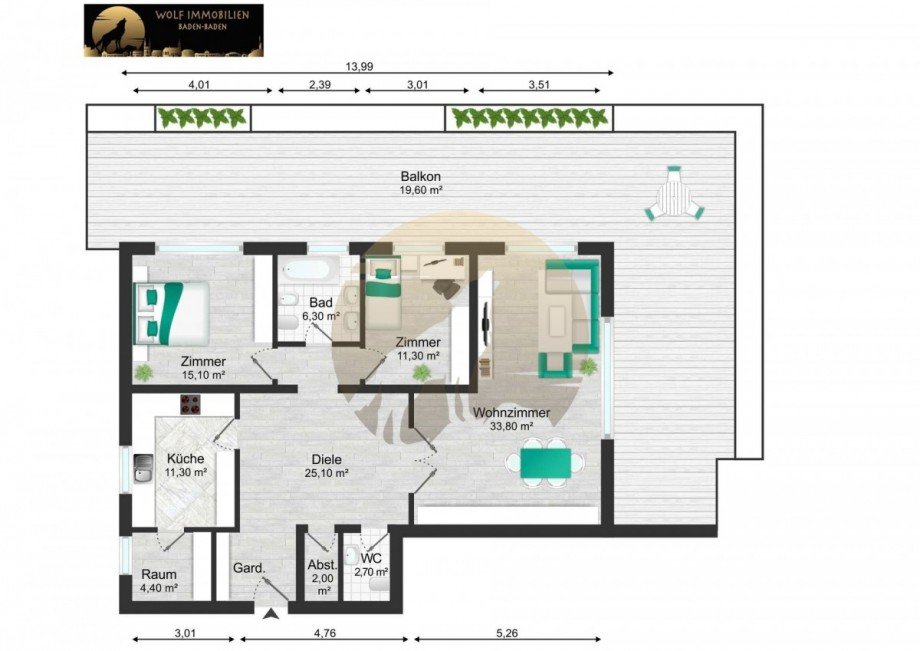 wohnung-baden-baden-grundriss-wolf-immobilien Terrassenwohnung Baden-Baden