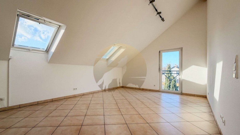 wohnung-rastatt-wohnbereich-wolf-immobilien Dachgeschosswohnung Rastatt