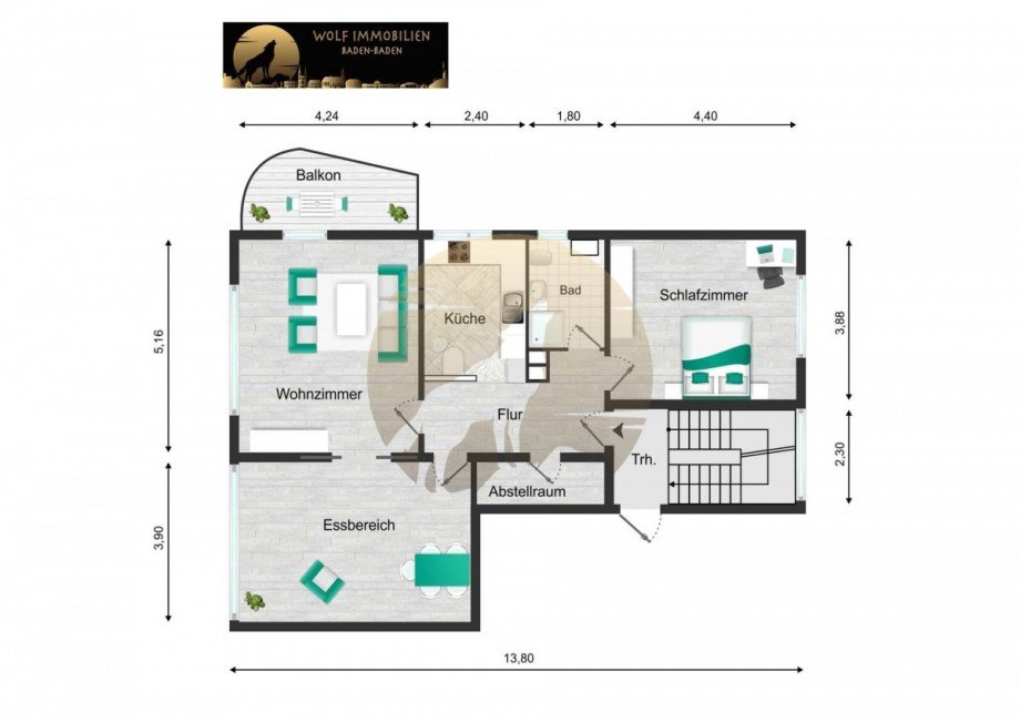 wohnung-baden-baden-grundriss-wolf-immobilien Etagenwohnung Baden-Baden